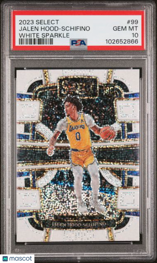 2023 Select - Jalen Hood-Schifino #99 - ROOKIE -  White Sparkle SSP - PSA 10
