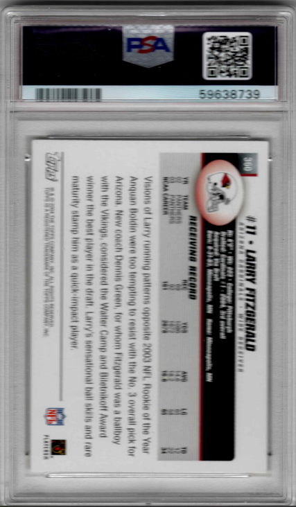 2004 Topps Larry Fitzgerald ROOKIE #360 PSA 8