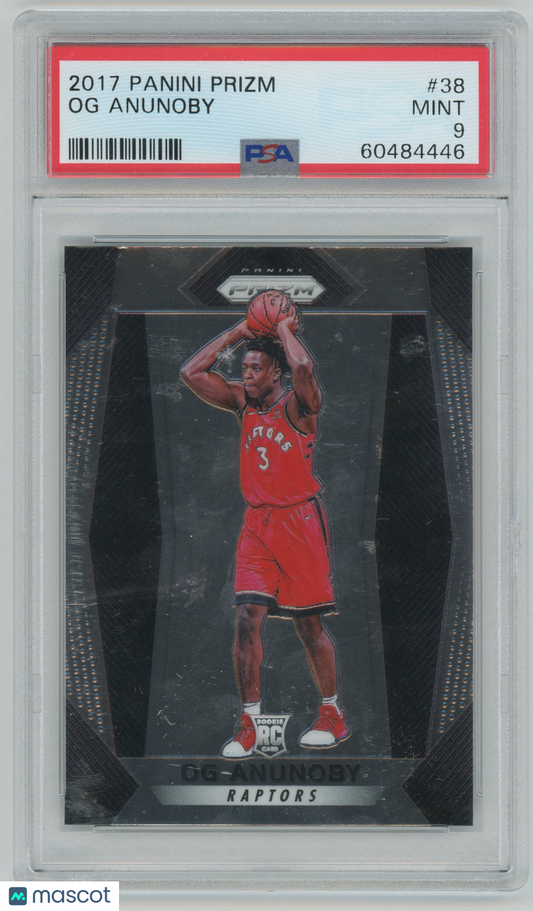 2017 Panini Prizm #38 OG Anunoby Toronto Raptors RC Rookie PSA 9 - ROOKIE