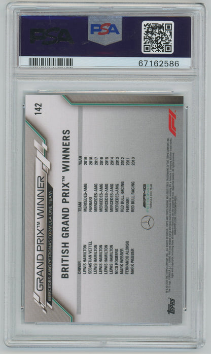 2020 Topps Chrome Formula 1 Lewis Hamilton #142 PSA 10