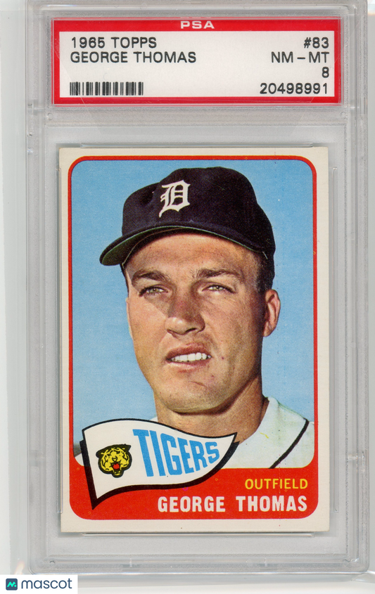 1965 Topps George Thomas #83 PSA 8