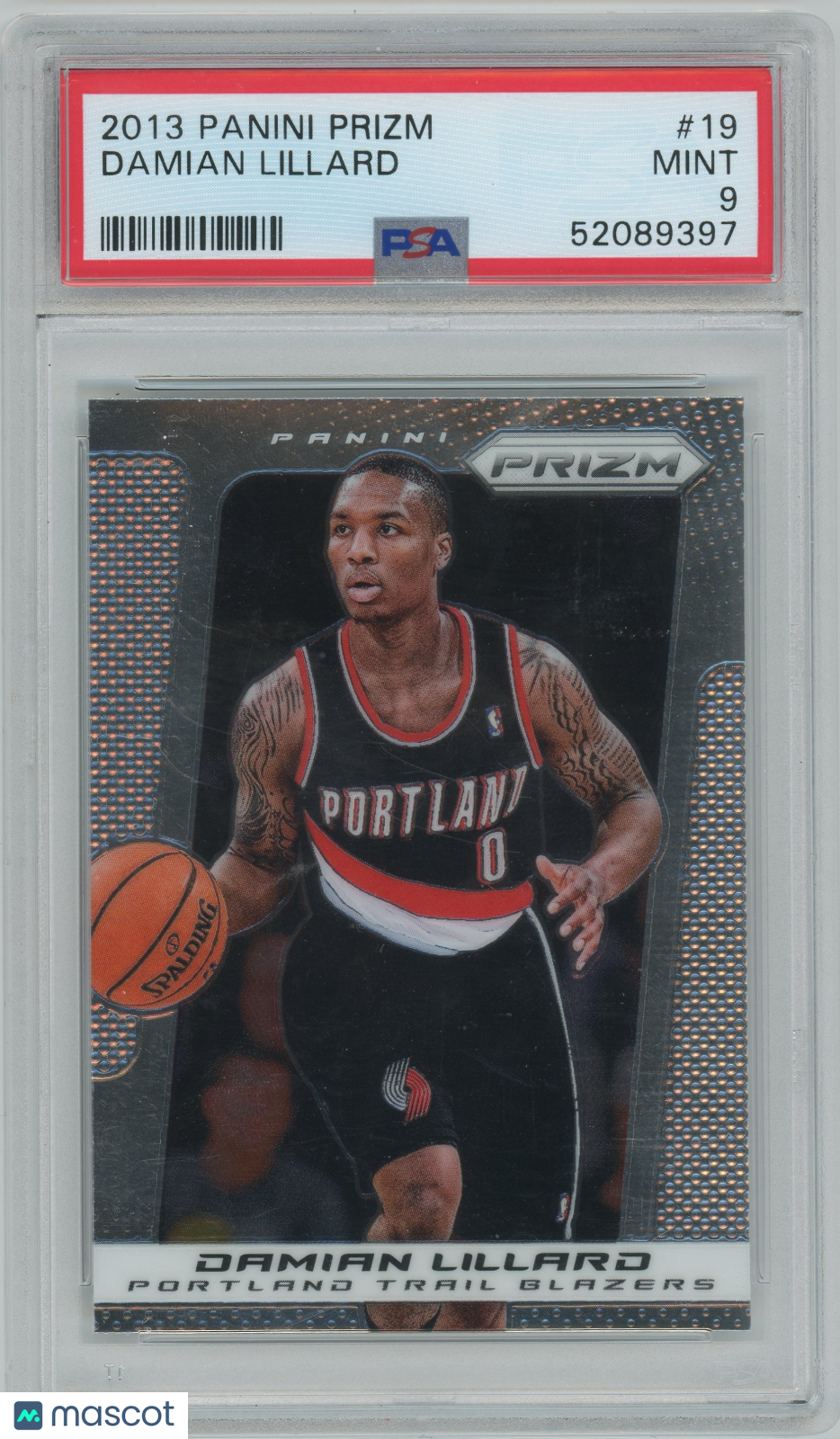 2013 Panini Prizm Damian Lillard #19 PSA 9