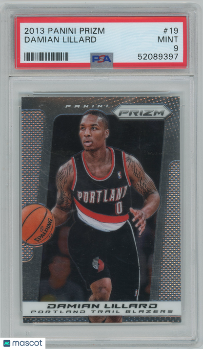 2013 Panini Prizm Damian Lillard #19 PSA 9