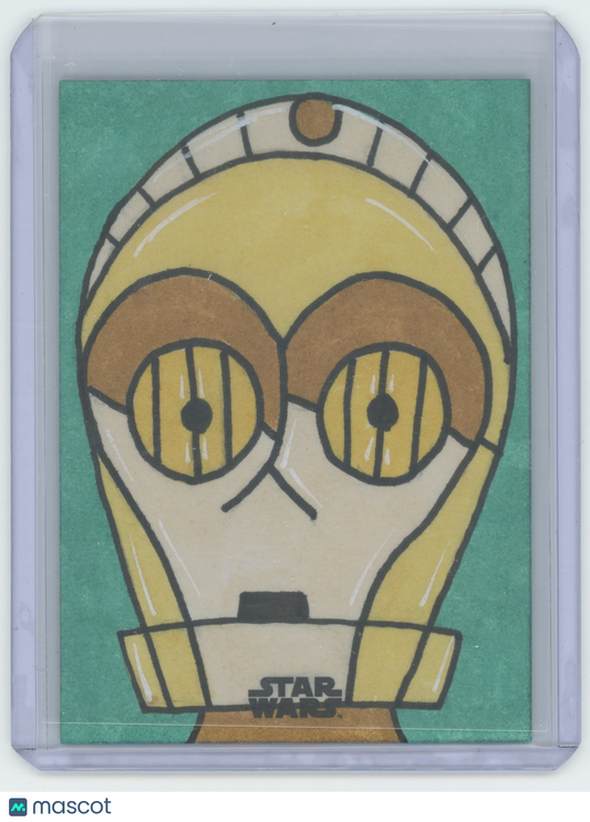 2024 Star Wars Galaxy C3PO 1/1 Sketch Card