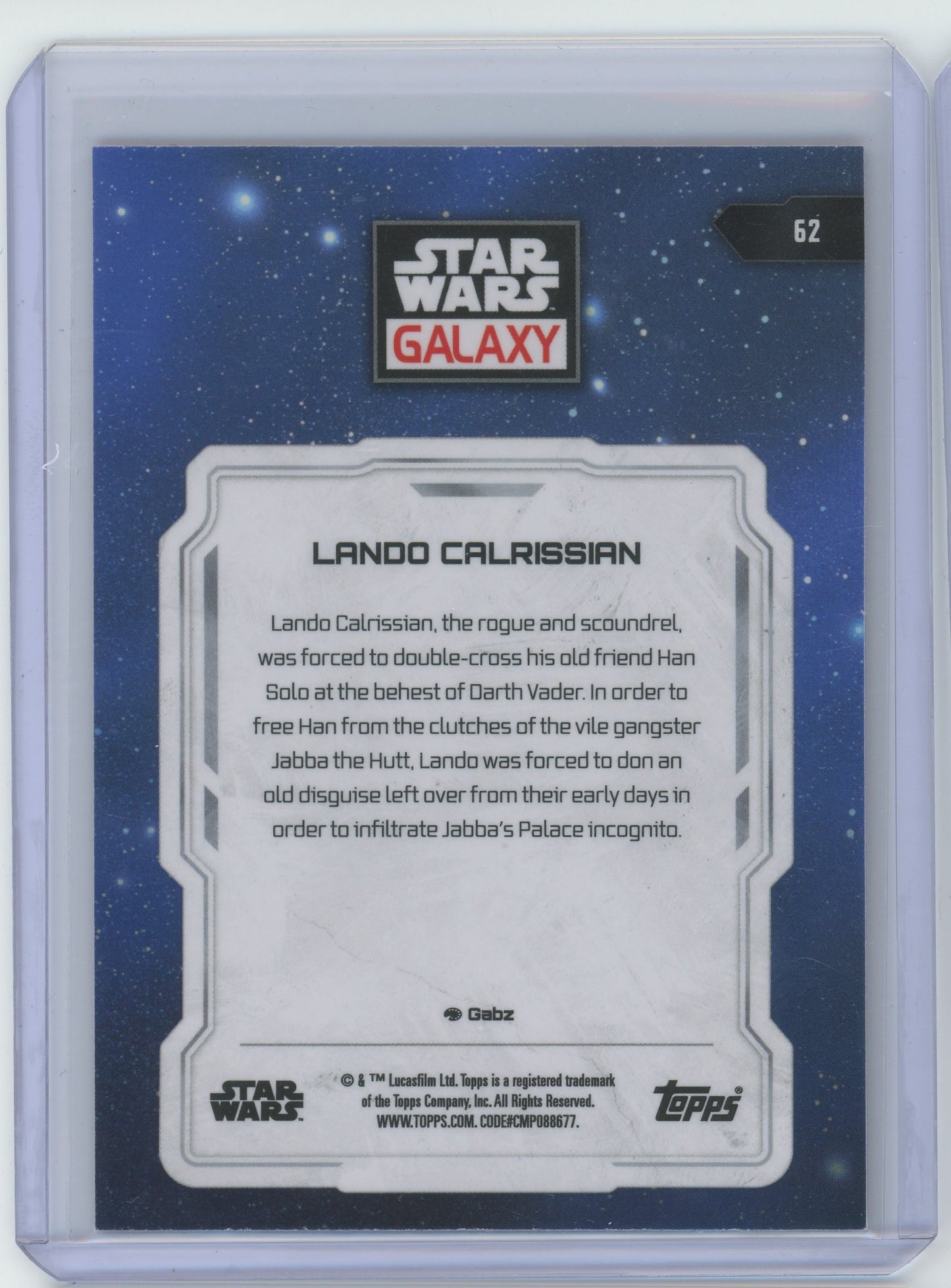 Star Wars Galaxy Lando Calrissian #62