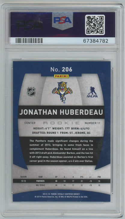 2013 Panini Totally Certified - Jonathan Huberdeau #206 - ROOKIE - PSA - ROOKIE