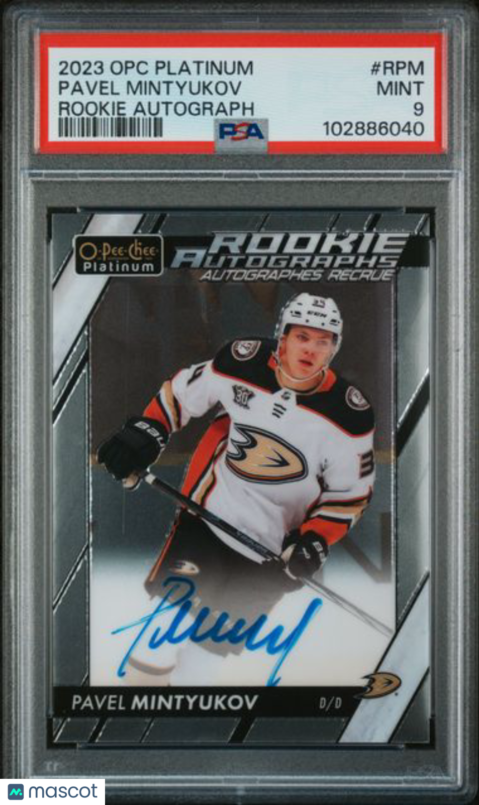2023 OPC Platinum - Pavel Mintyukov #R-PM - Rookie Auto - PSA - ROOKIE AUTO
