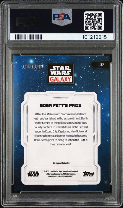 Star Wars Galaxy Boba Fett's Prize Numbered Short Print - /150 PSA 9 - /150