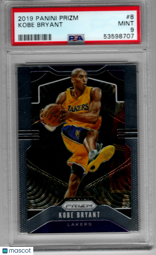 2019 Panini Prizm Kobe Bryant #8 PSA 9