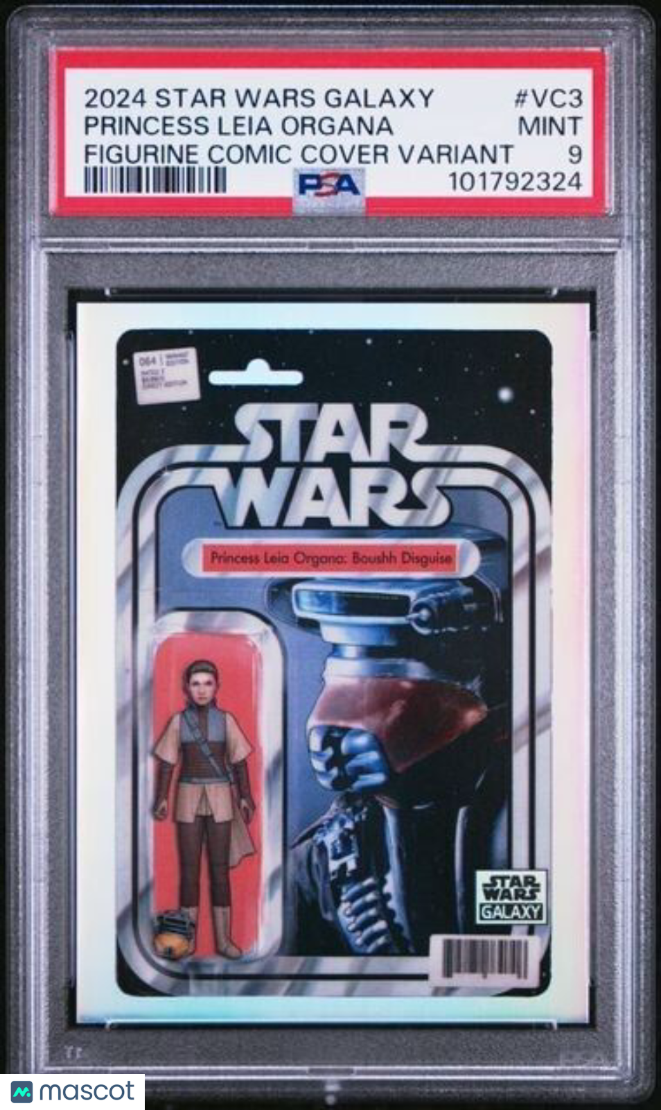 2024 Star Ways Galaxy - Princess Leia Organa SSP -#VC3 Comic Variant SSP - PSA 9