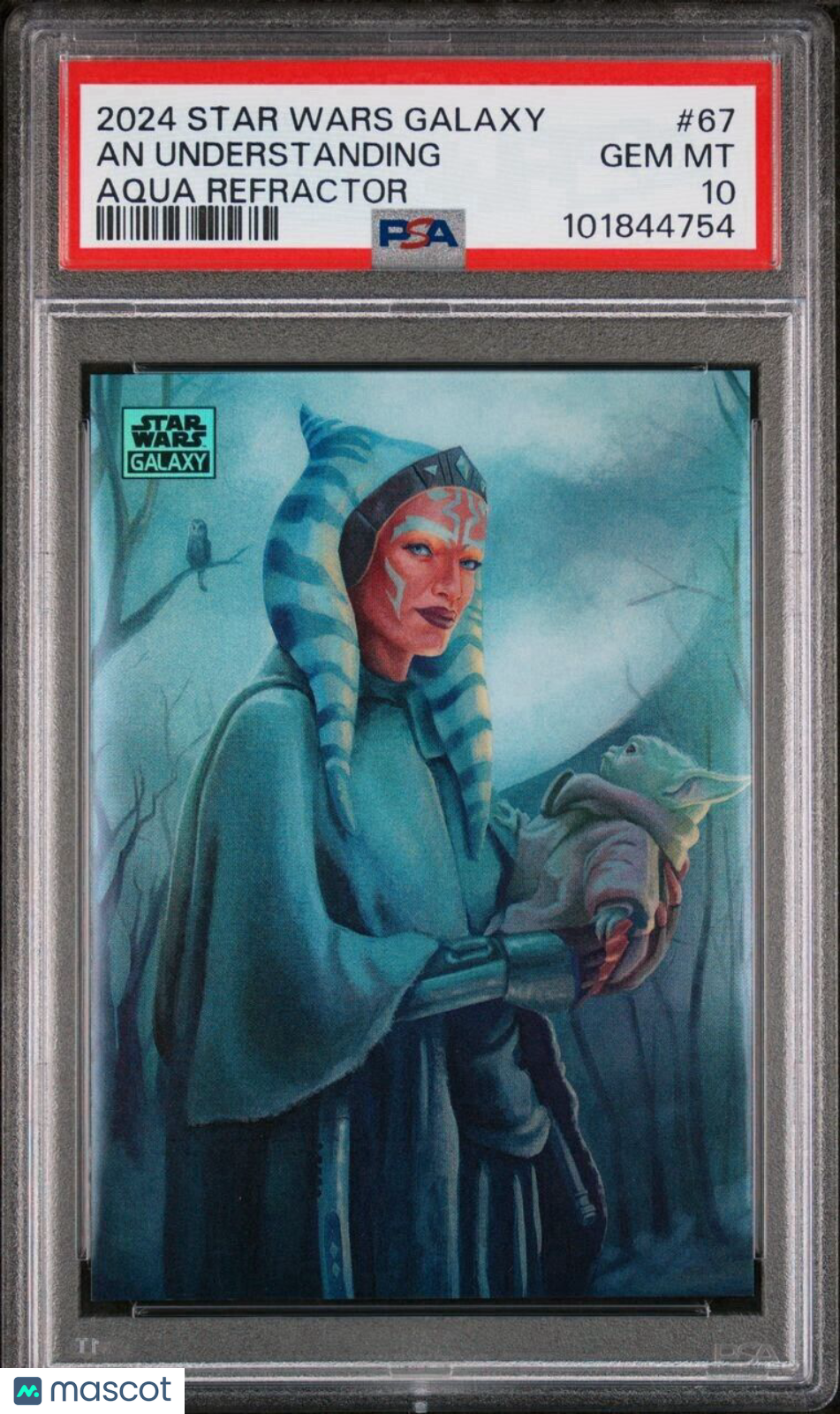 2024 Topps Star Wars Galaxy - An Understanding #67- Aqua Refractor /199 - PSA 10