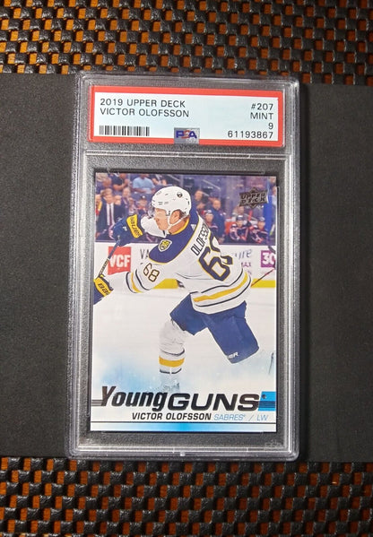 2019-20 Upper Deck Victor Olofsson #207 Rookie - Young Guns ROOKIE - PSA 9