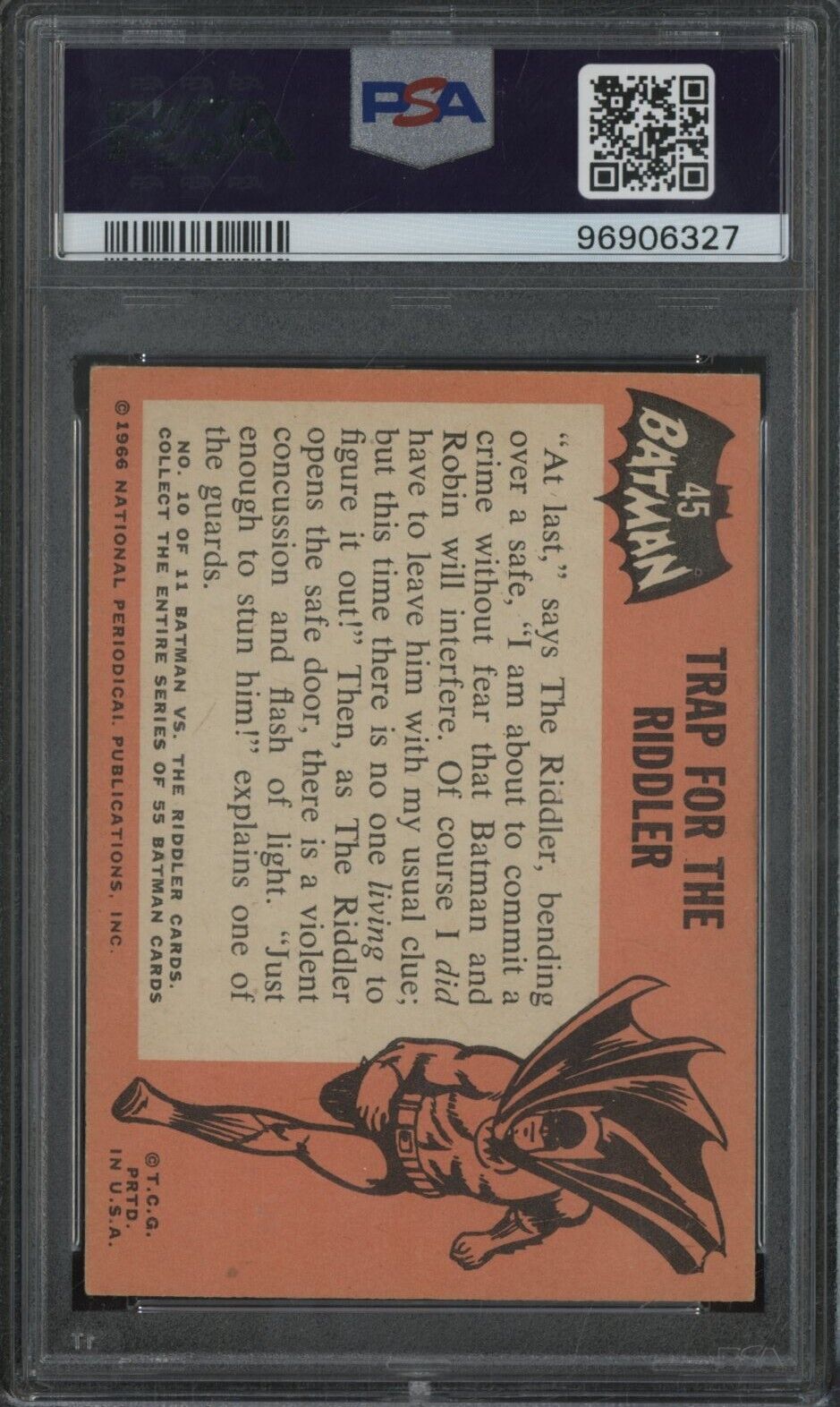 1966 Batman - BLACK BAT - #45 Trap for the Riddler - PSA 1.5