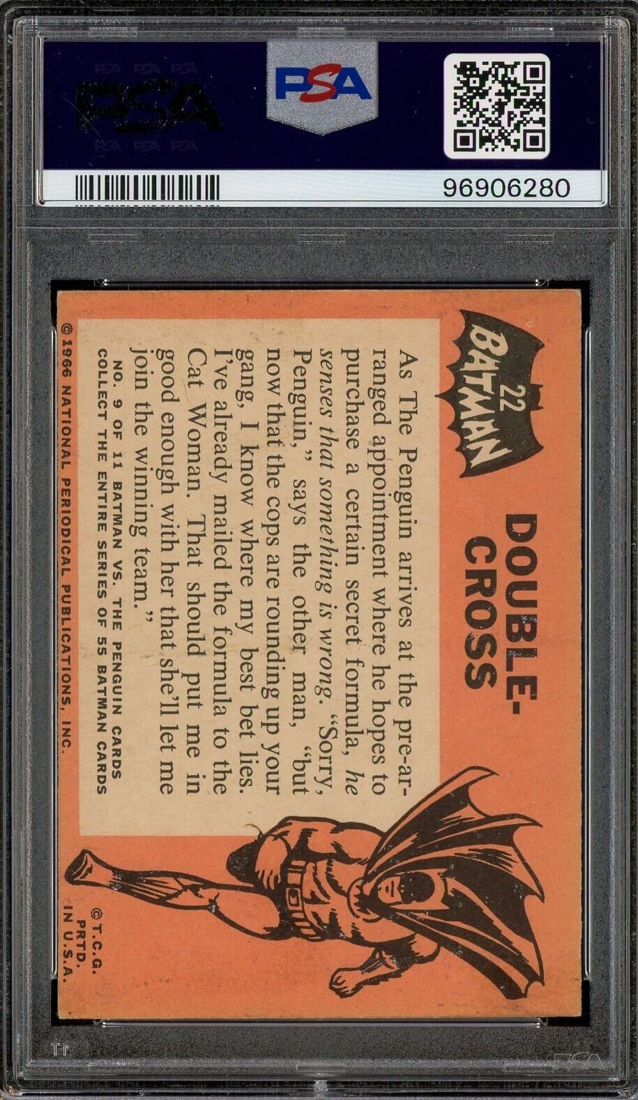 1966 Batman - BLACK BAT - #22 Double-Cross - PSA 4