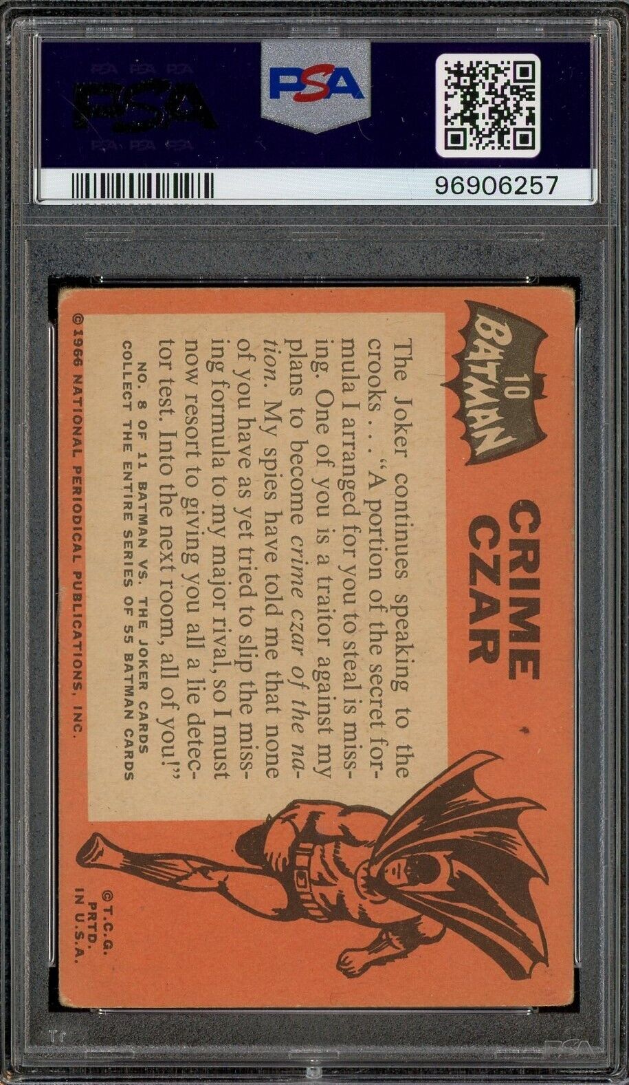1966 Batman - BLACK BAT - #10 Crime Czar PSA 3 VG