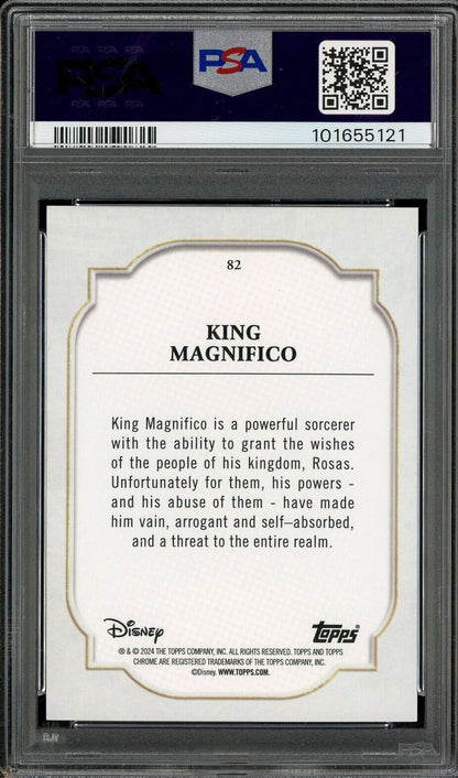2024 Topps Chrome Disney Purple Refractor /199 #82 King Magnifico PSA 8 - /199