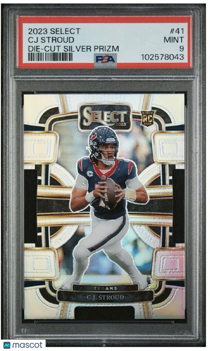 2023 Panini Select C.J. Stroud #41 Die-Cut Rookie PSA 9