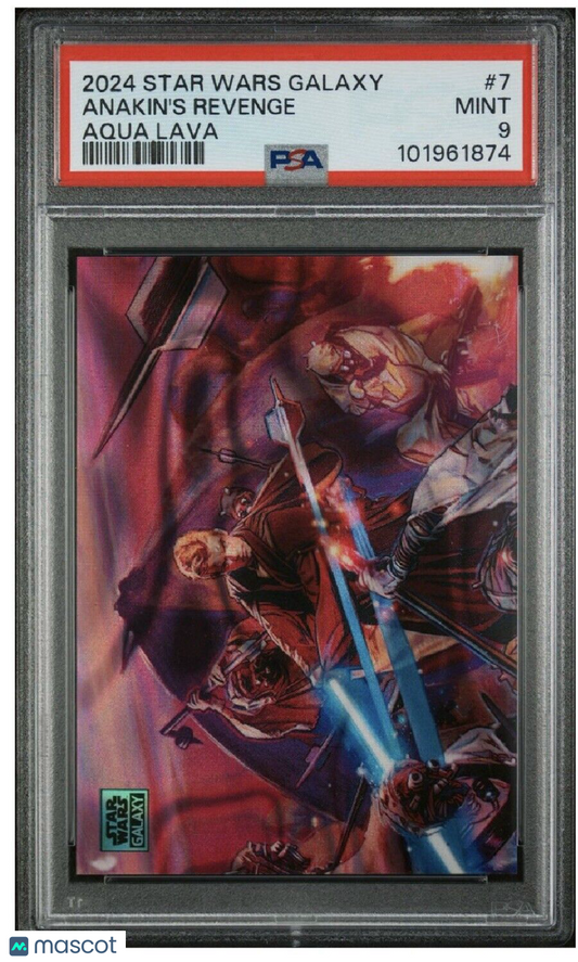 Star Wars Galaxy Anakin's Revenge #7 - /175 Aqua Lava PSA 9 - /175