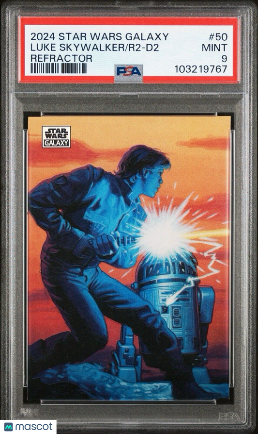 Star Wars Galaxy Mark Hamill Parallel/Variety #50 - REFRACTOR - PSA 9