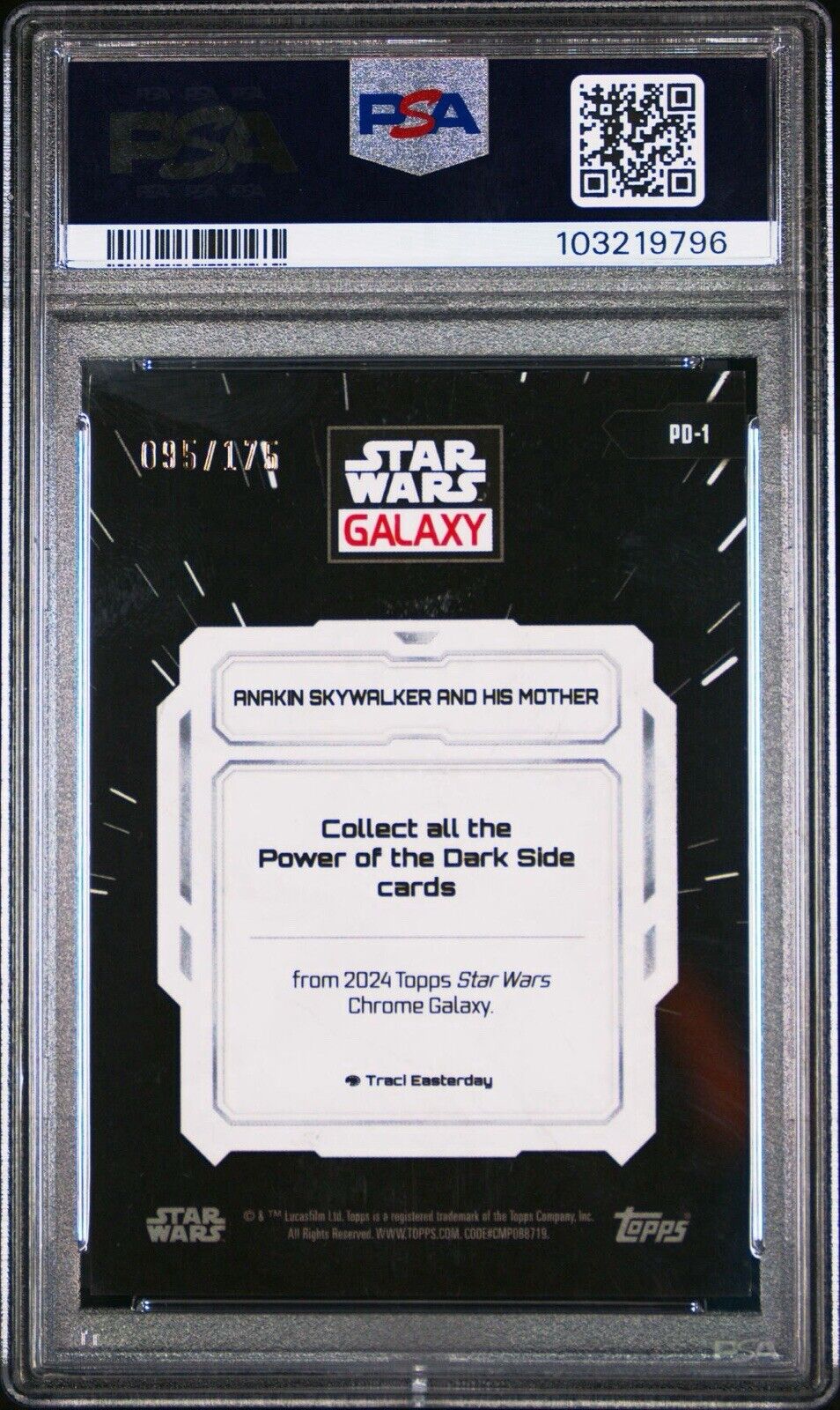 Star Wars Galaxy Hayden Christensen - Aqua Lava /175 -  PSA 9 - Aqua Lava /175