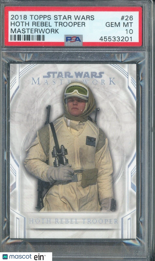 2018 Topps Star Wars Masterwork #26 Hoth Rebel Trooper PSA 10 pop 2