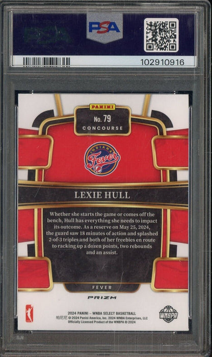 20224 Select WNBA Silver Flash Prizm #79 Lexie Hull Fever PSA 9 MINT