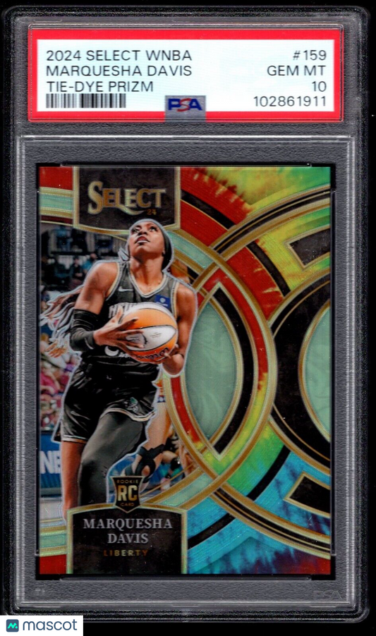 2024 Panini Select WNBA Marquesha Davis #159 Tie Dye Prizm - /25 PSA 10 - /25