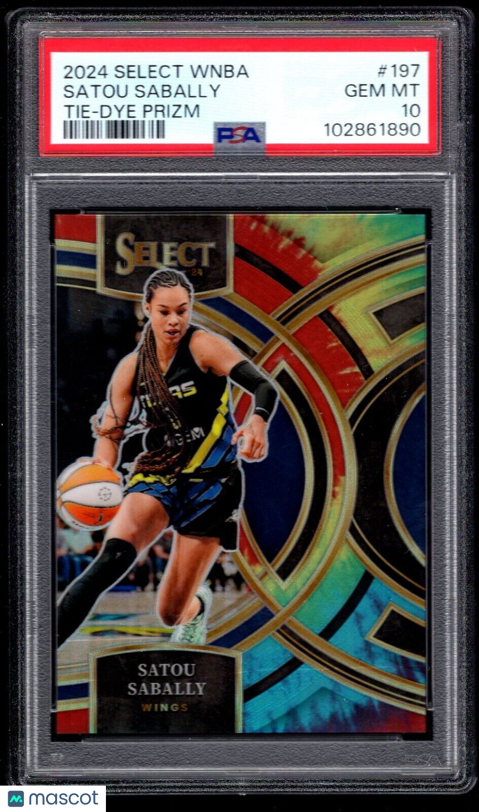 2024 Panini Select WNBA Satou Sabally #197 Tie Dye Prizm - /25 PSA 10 - /25