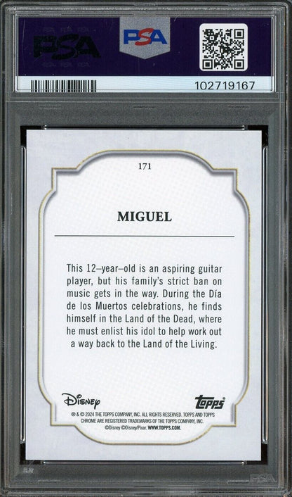 2024 Topps Chrome Disney #171 Miguel PSA 10 GEM MINT