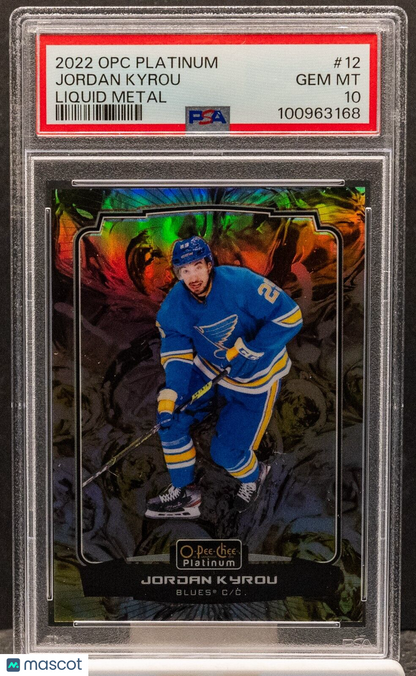 100963168 Jordan Kyrou 2022 O-Pee-Chee Platinum Liquid Metal 36/349 PSA 10 -/349