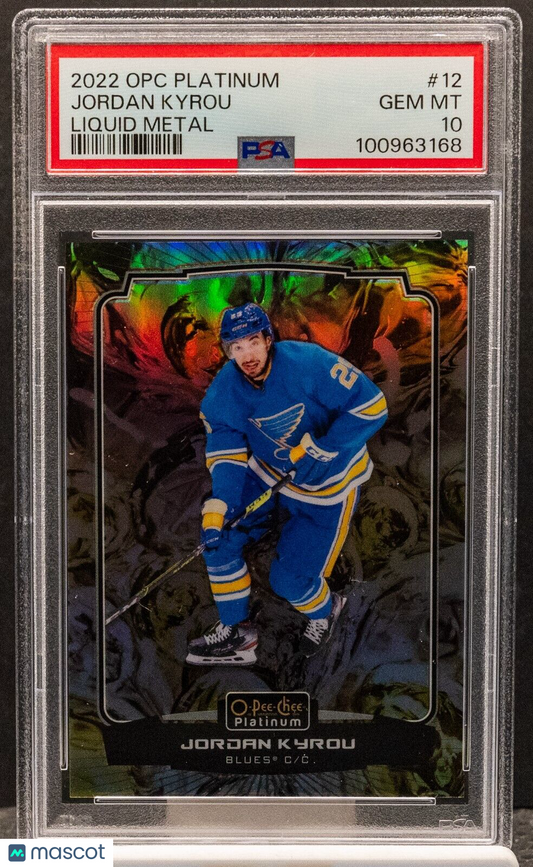 100963168 Jordan Kyrou 2022 O-Pee-Chee Platinum Liquid Metal 36/349 PSA 10 -/349