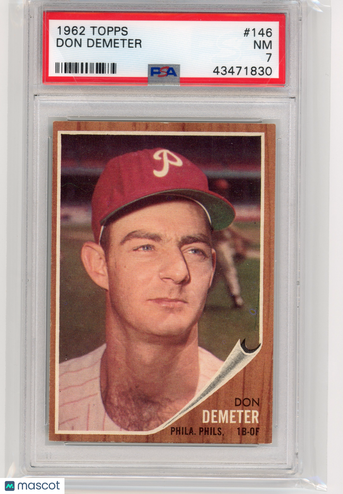1962 Topps Don Demeter #146 PSA 7