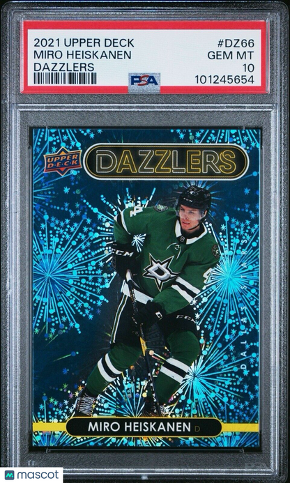 2021-22 Upper Deck - Miro Heiskanen #DZ-66 - Dazzlers - Blue - PSA 10
