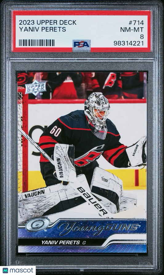 2023-24 Upper Deck - Yaniv Perets #714 - Young Guns ROOKIE - PSA - YG Rookie