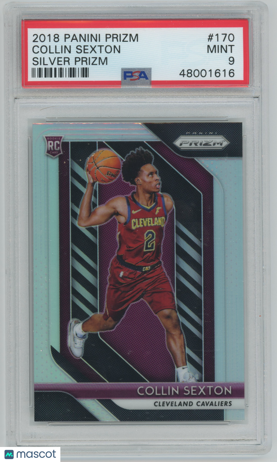 2018 Panini Prizm Collin Sexton ROOKIE #170 Silver Prizm PSA 9