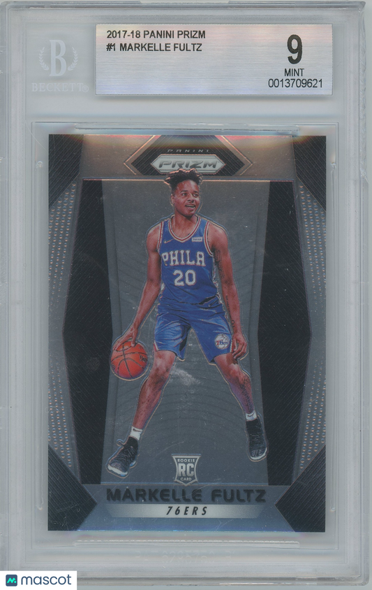 2017-18 Panini Prizm Markelle Fultz ROOKIE RC #1 BGS 9