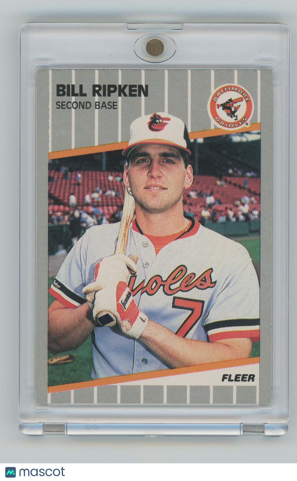 1989 Fleer Baseball - Bill Ripken - FF Error (BLACK BOX ERROR)