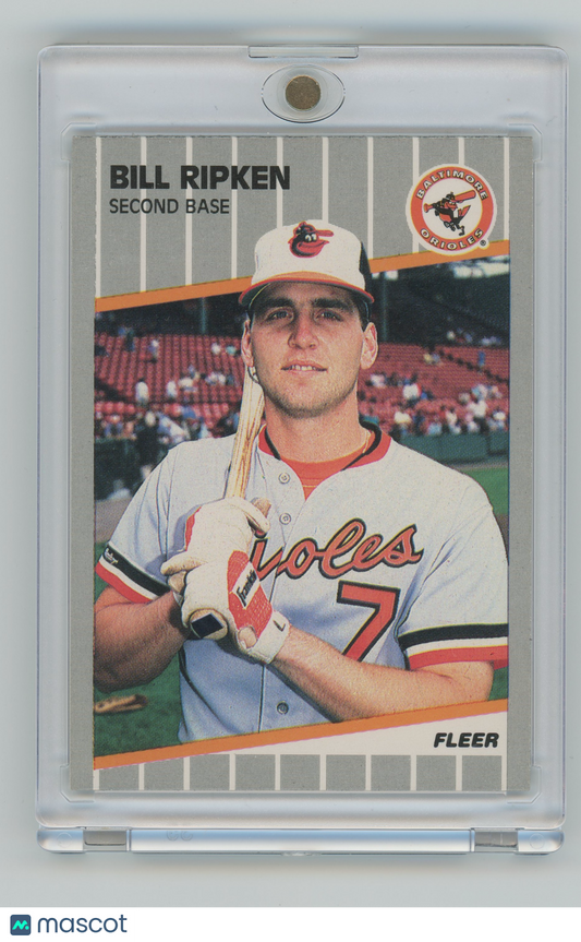 1989 Fleer Baseball - Bill Ripken - FF Error (BLACK BOX ERROR)