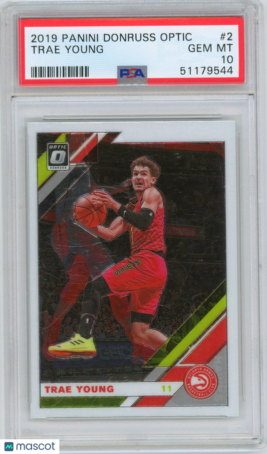 2019 Panini Donruss Optic Trae Young #2 PSA 10