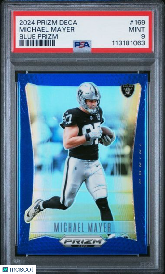 2024 Panini Prizm DECA - Michael Mayer #169 - BLUE /149 - PSA - BLUE /149
