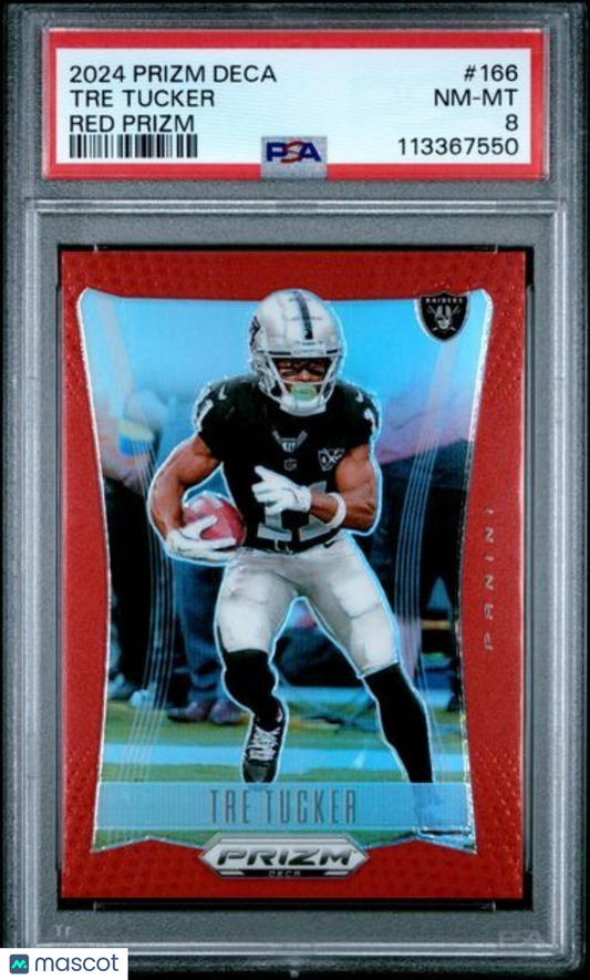 2024 Panini Prizm DECA - Tre Tucker #166 - Red /199 - PSA - RED /199