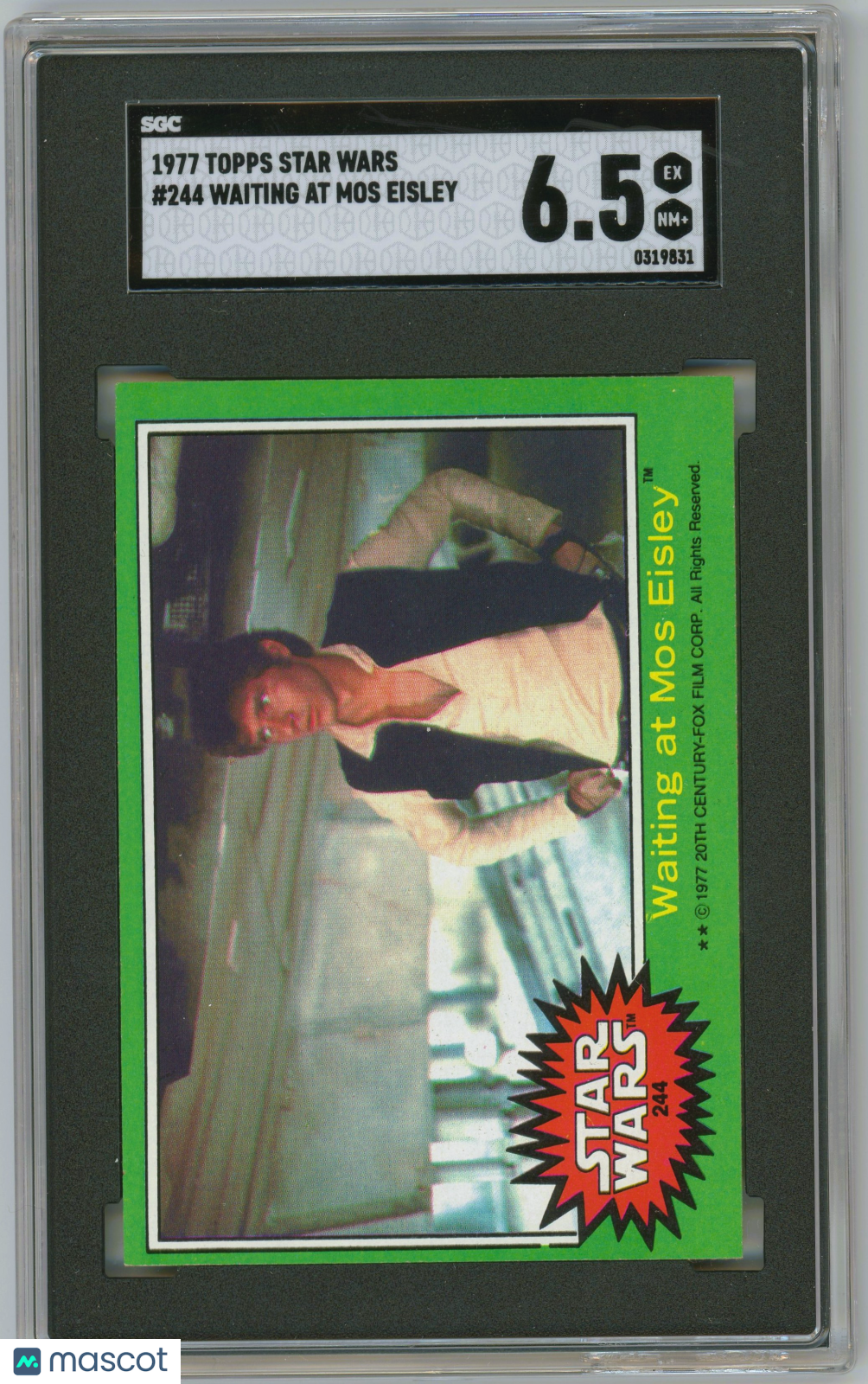 1977 Topps Star Wars - Waiting at Mos Eisley #244 - SGC 6.5