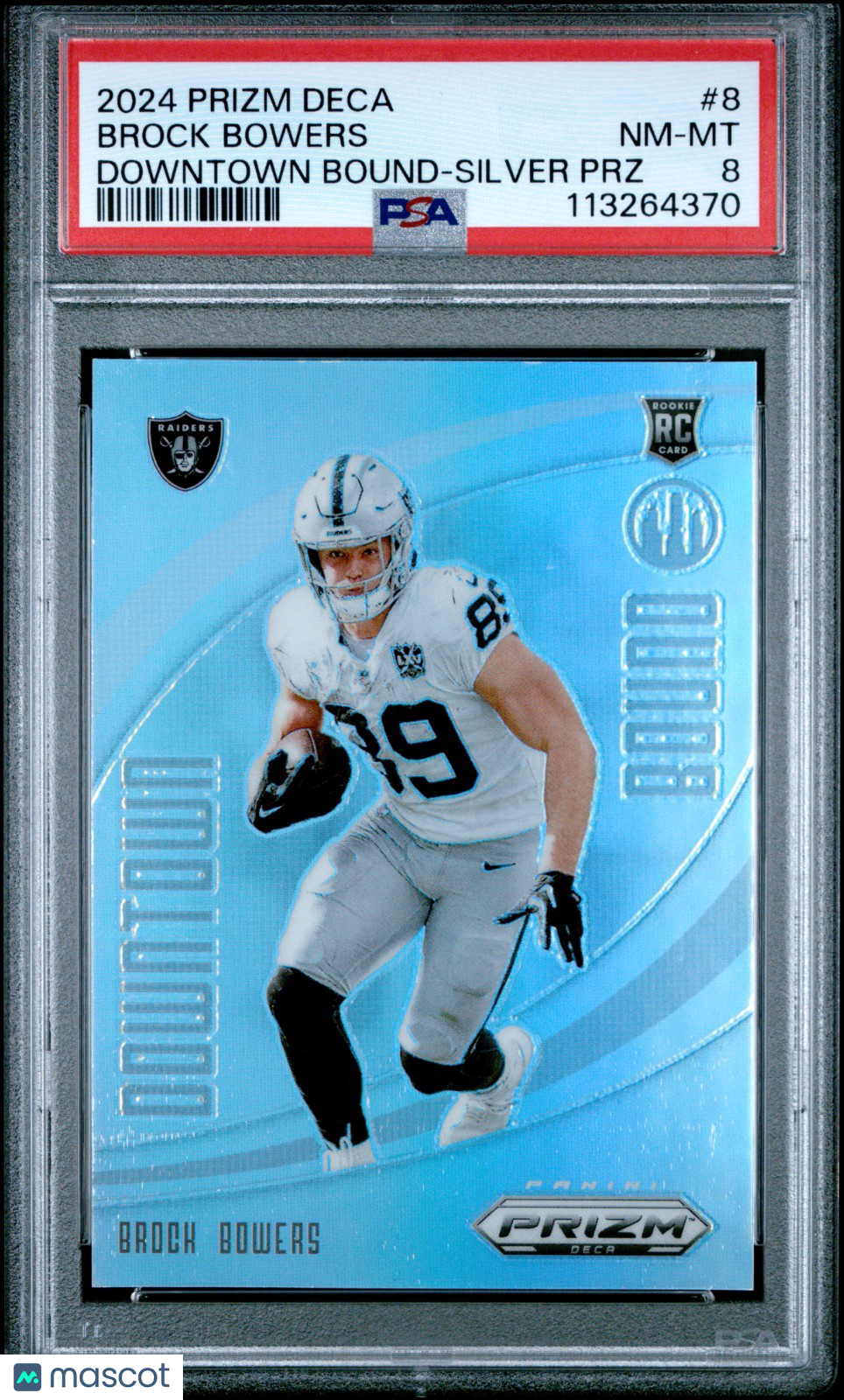 2024 Prizm DECA - Brock Bowers - ROOKIE - Downtown Bound Insert - ROOKIE - PSA