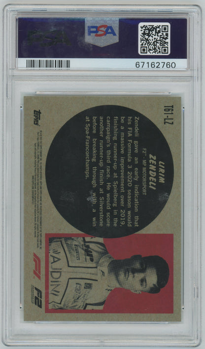 2021 Topps Chrome Formula 1 1961 Topps Sports Cars Lirim Zendeli #T61LZ PSA 9