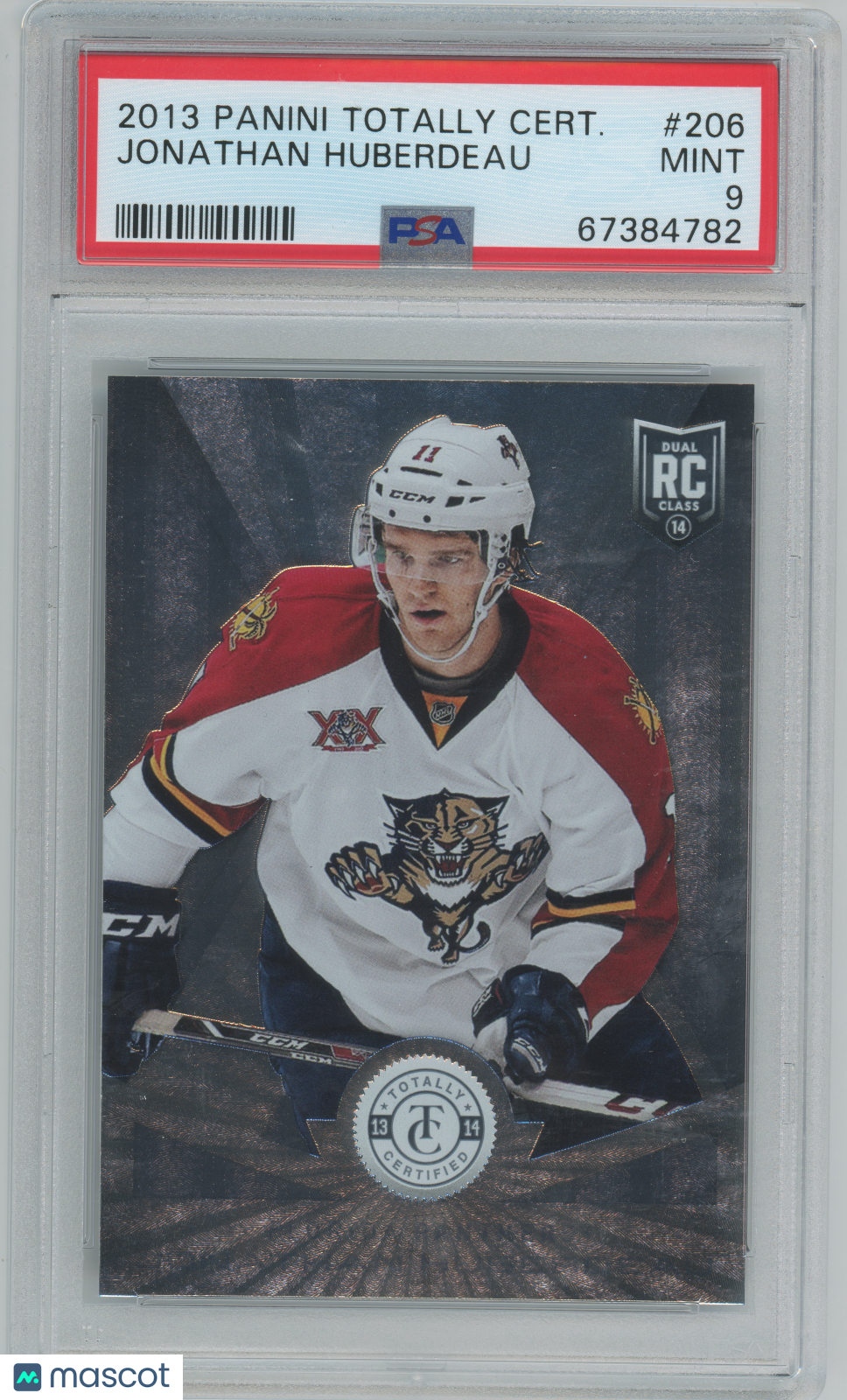 2013 Panini Totally Certified - Jonathan Huberdeau #206 - ROOKIE - PSA - ROOKIE