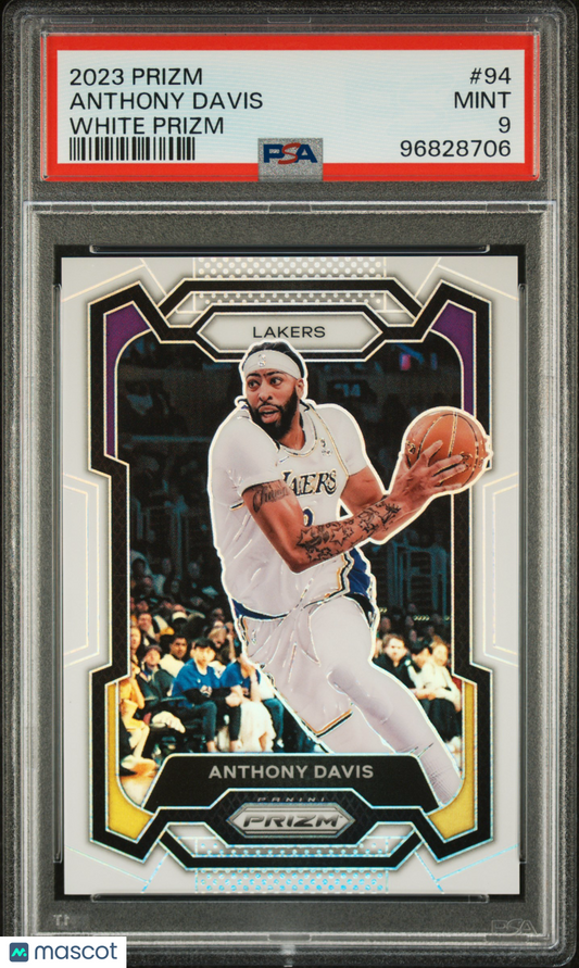 2023 Panini Prizm Anthony Davis #94 White Prizm /175 - PSA 9 - /175