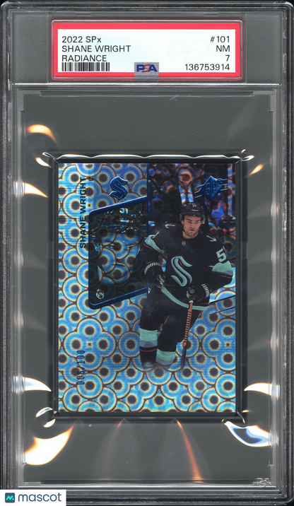 2022 SPx Hockey - Shane Wright #101 - RADIANCE ROOKIE /100 - PSA - ROOKIE /100