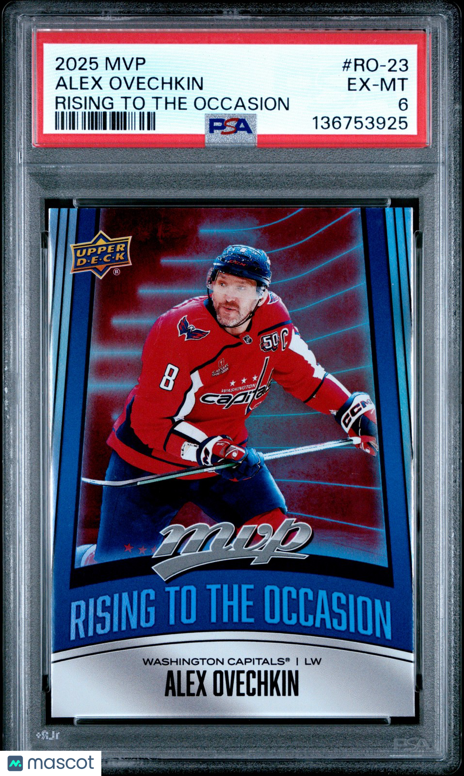2025 Upper Deck MVP - Alex Ovechkin #RO-23 - Rising to the Occasion - PSA