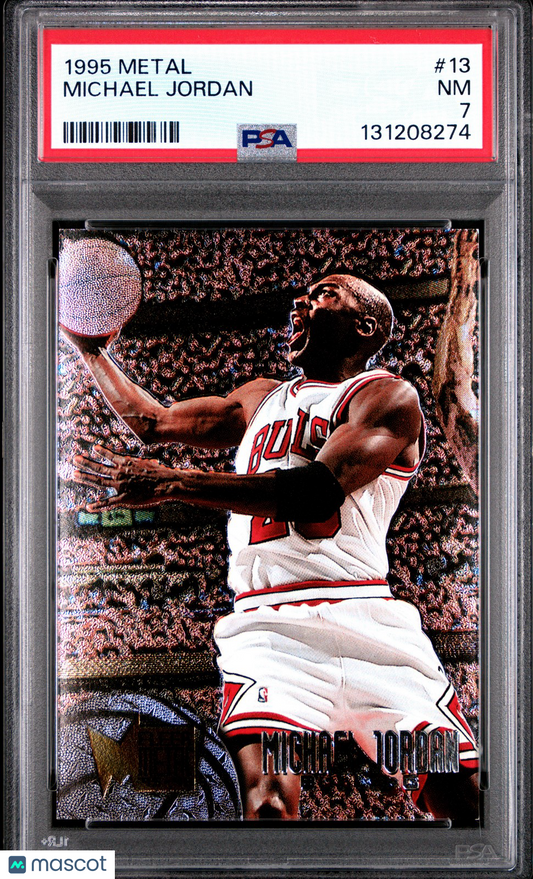 1995 Metal NBA - Michael Jordan #13 - PSA 7