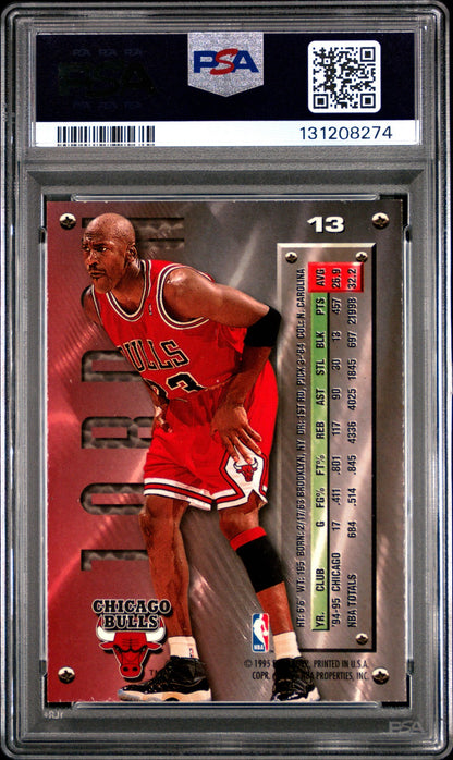 1995 Metal NBA - Michael Jordan #13 - PSA 7